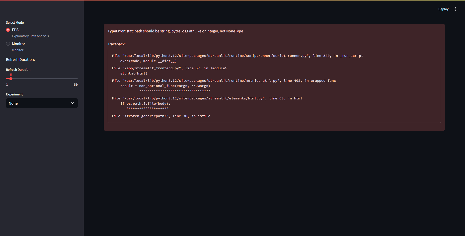 Frontend UI